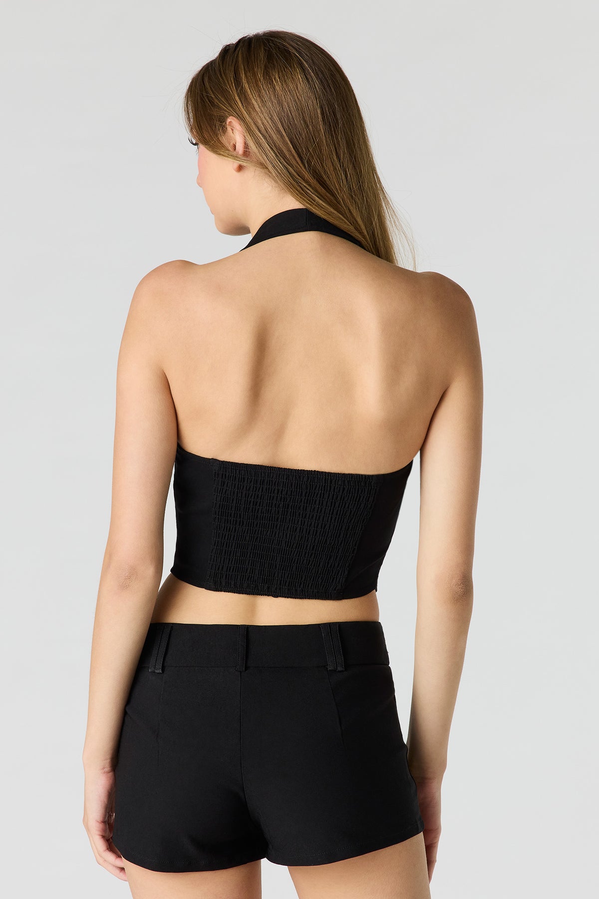 Alt View 2. Halter Vest - Black