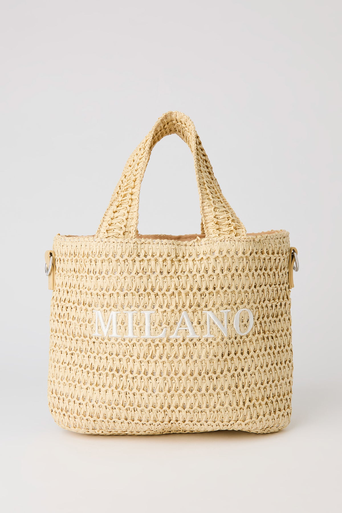 Alt View 2. Straw Crossbody Bag - Beige