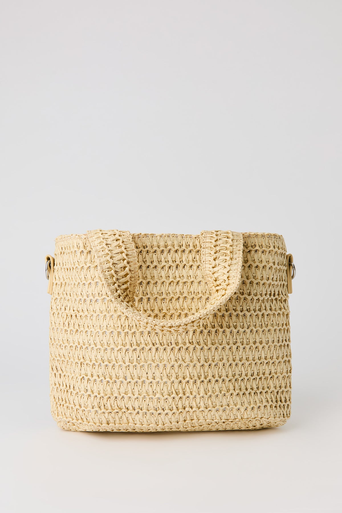 Alt View 3. Straw Crossbody Bag - Beige