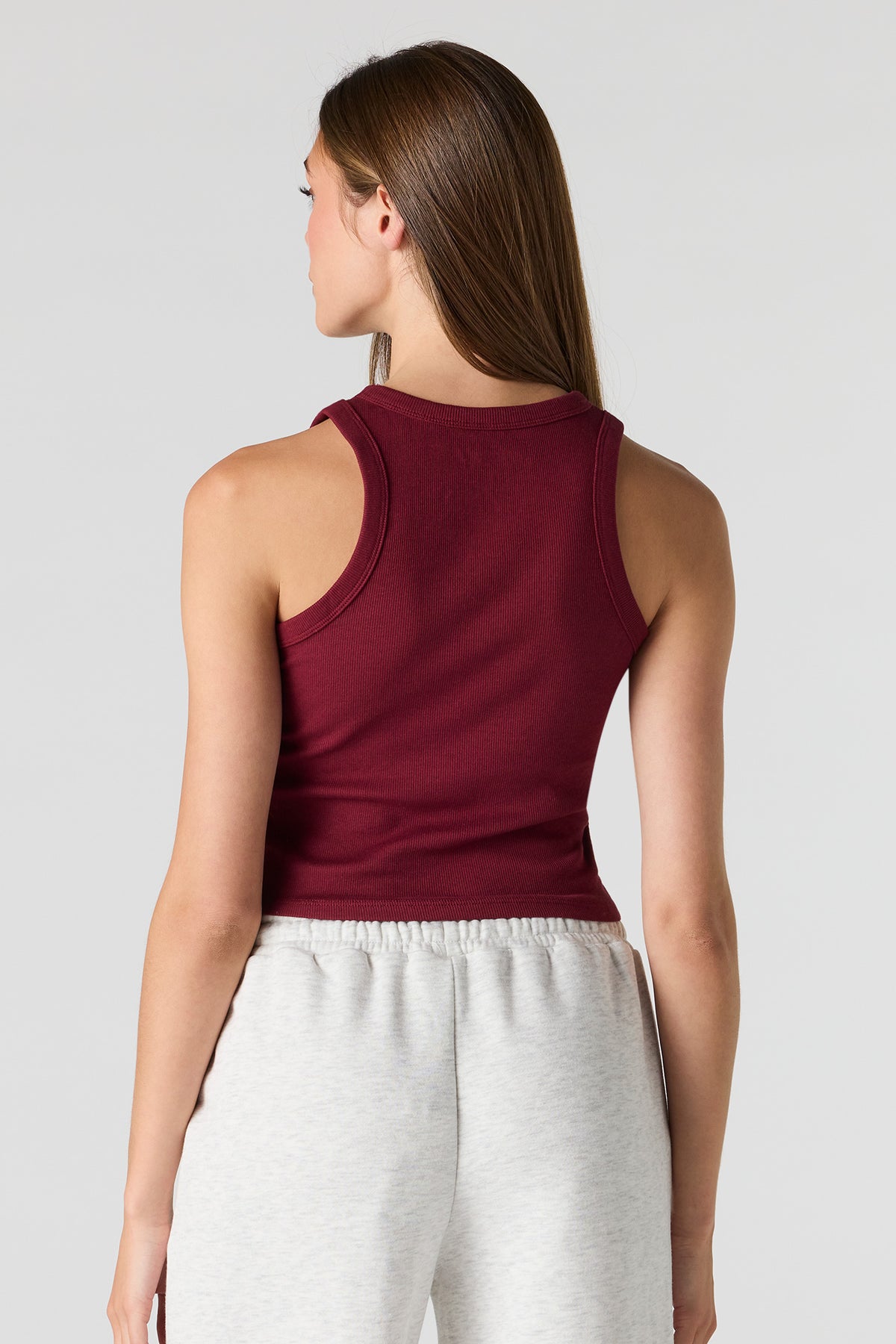 Alt View 2. Racing Graphic Ribbed Tank - Red