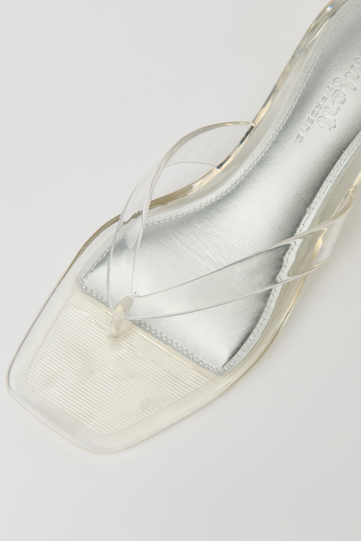 Alt View 3. Jelly Thong Kitten Heel - Clear