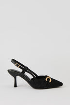 Status Print Pointy Kitten Heel
