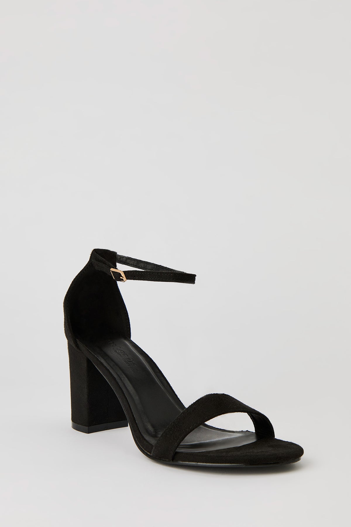 Alt View 3. Banded Block Heel - Black