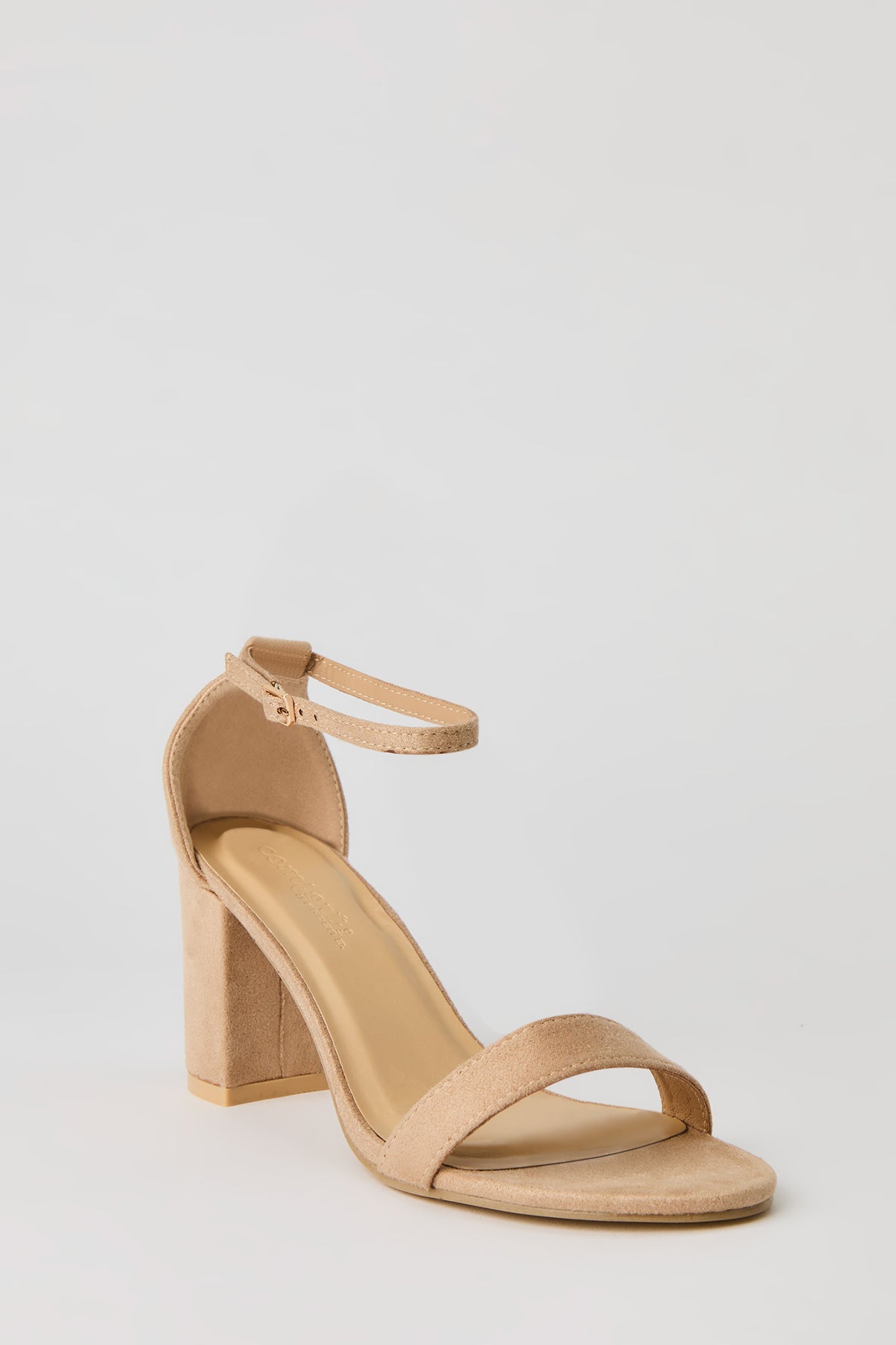 Alt View 3. Banded Block Heel - Natural