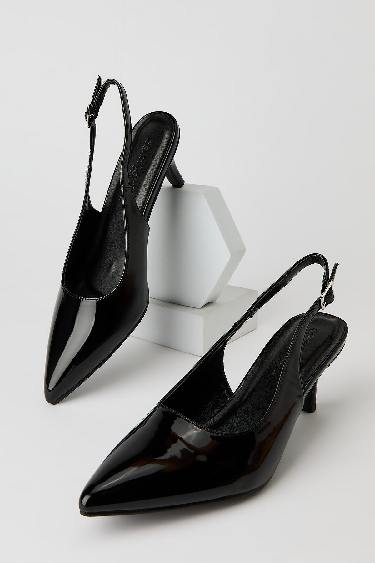 Alt View 2. Slingback Heel - Black