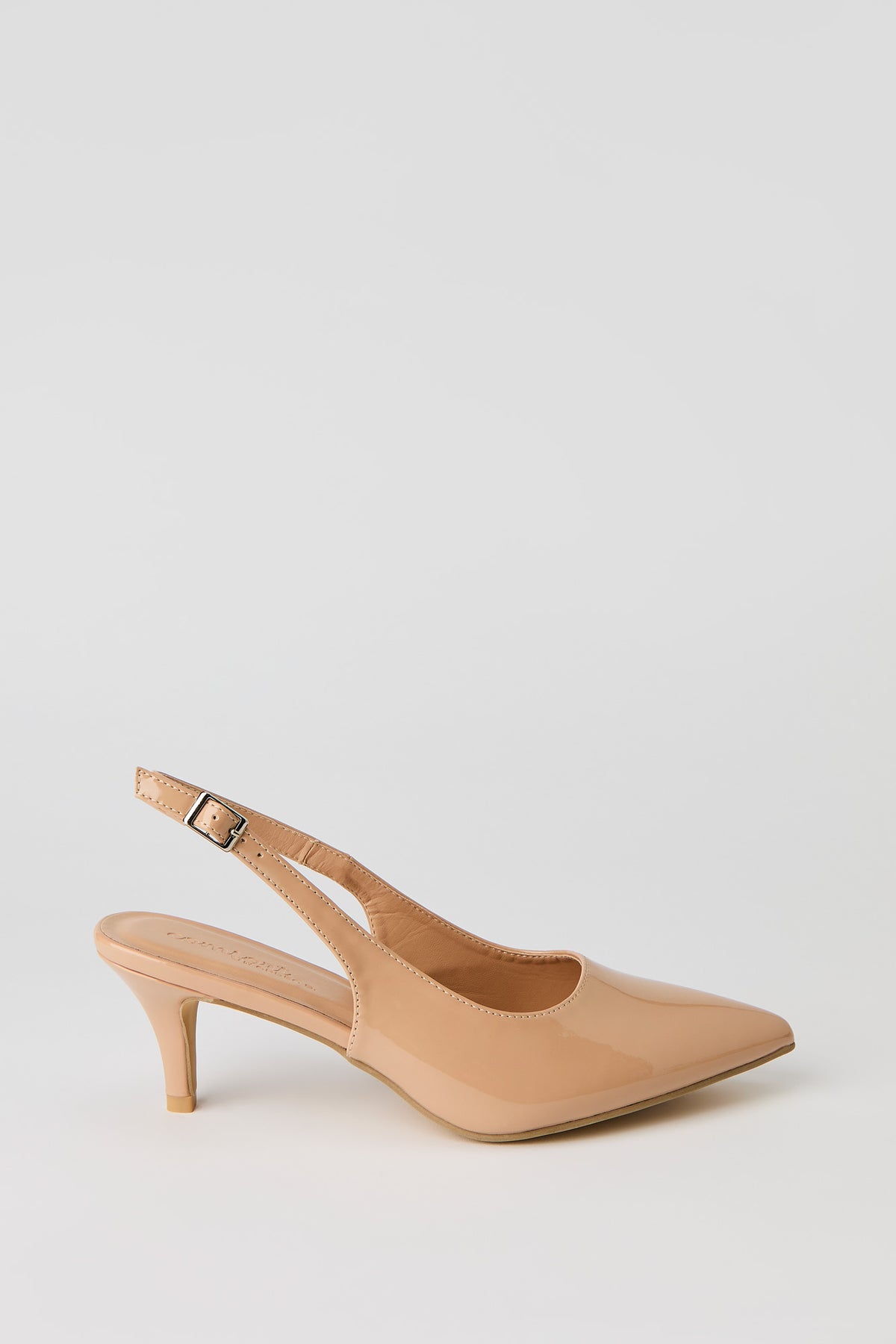 Slingback Heel - Natural