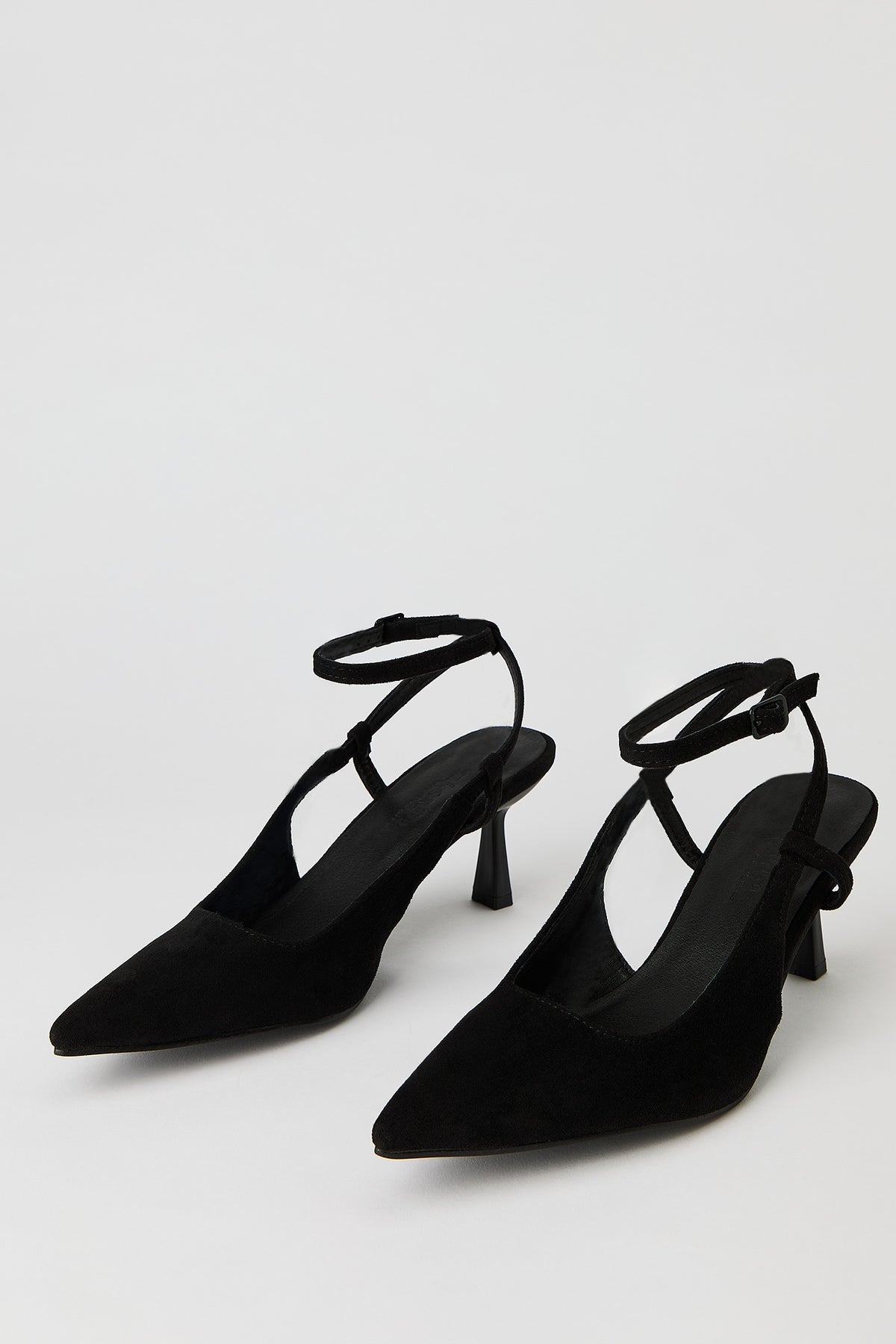 Vue alternative 2. Escarpins à talons bobine à enfiler en similisuède