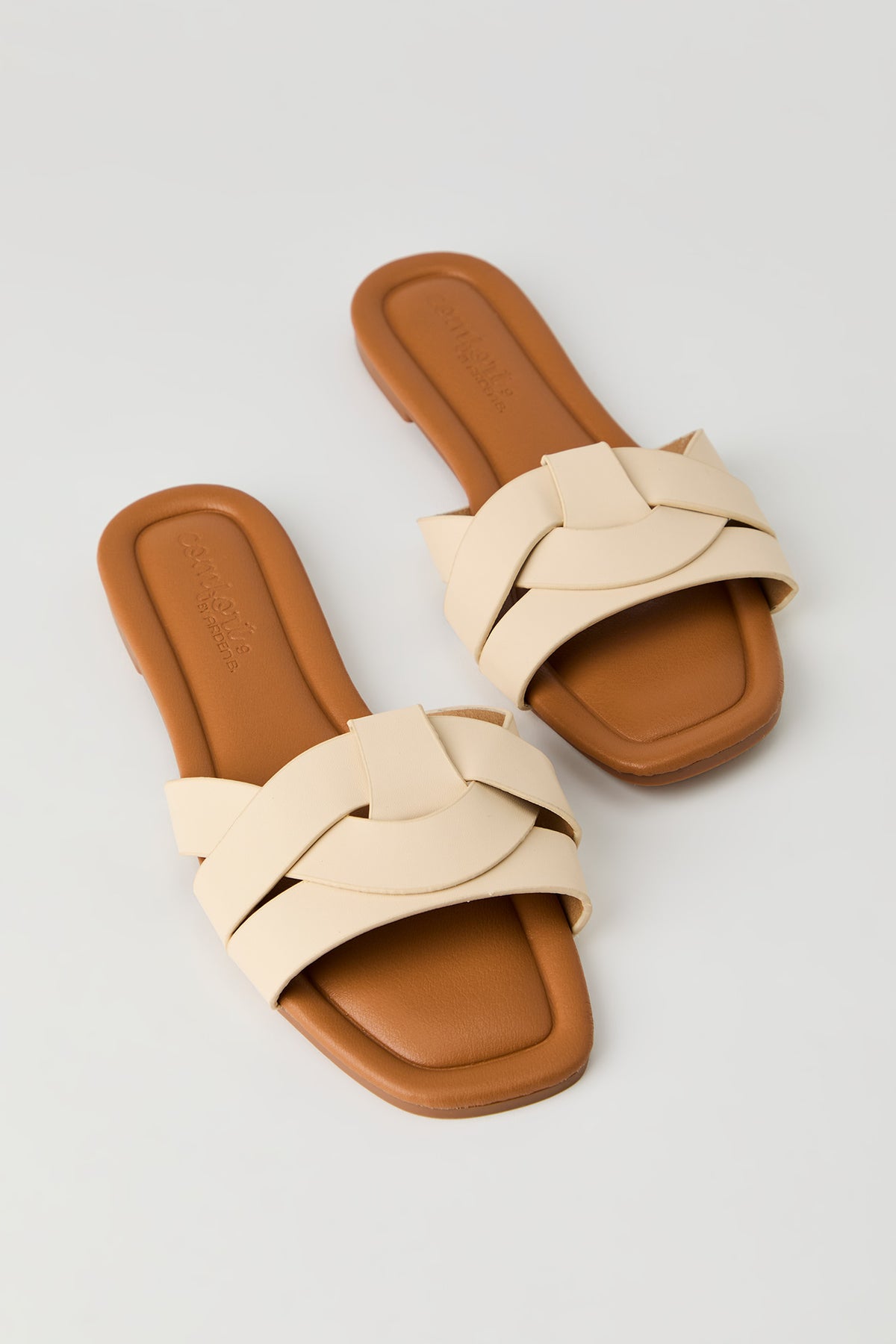 Alt View 2. Weaved Band Sandal - Ivory