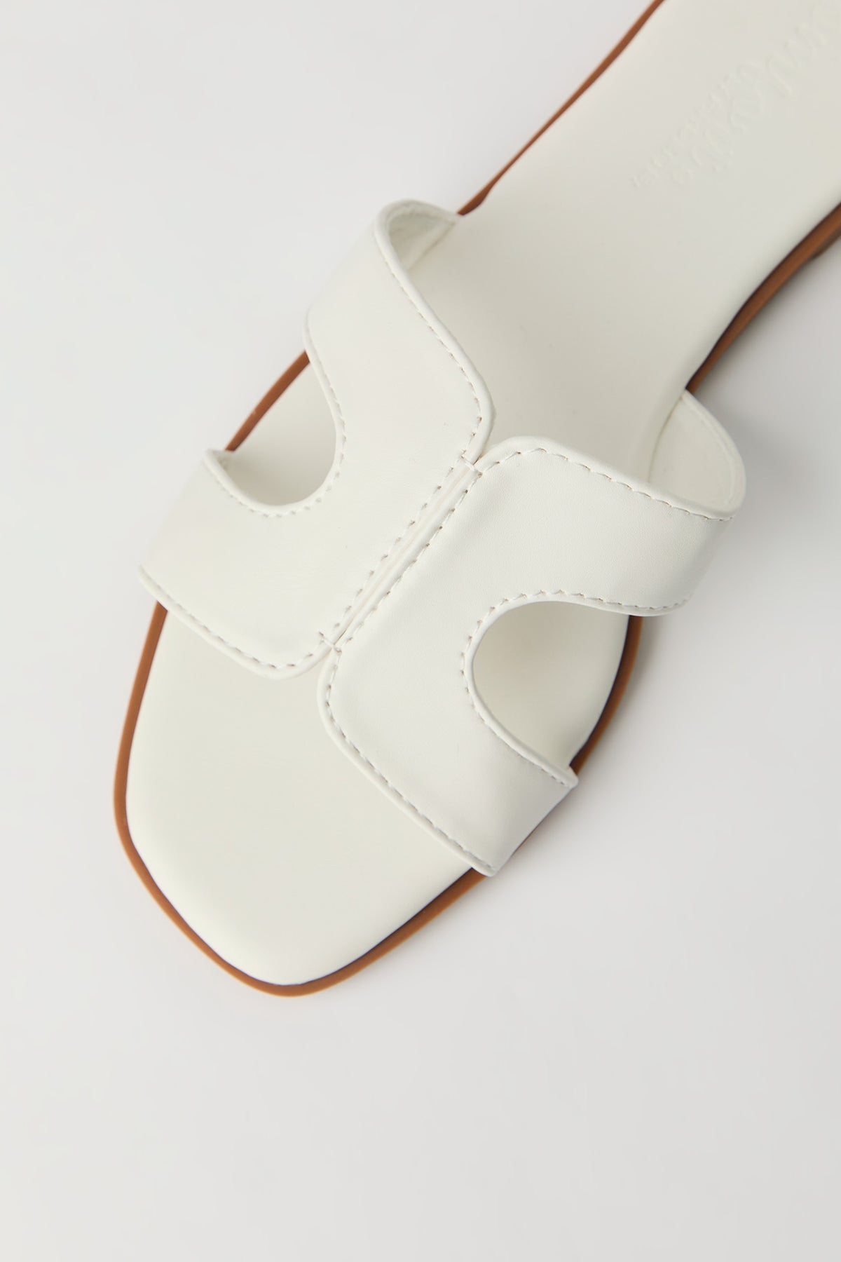 Alt View 3. H-Band Sandal - White