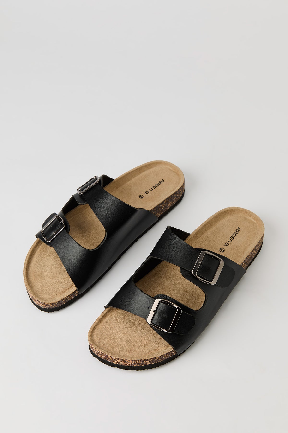 Vue alternative 2. Sandales avec semelles en liège et double boucle