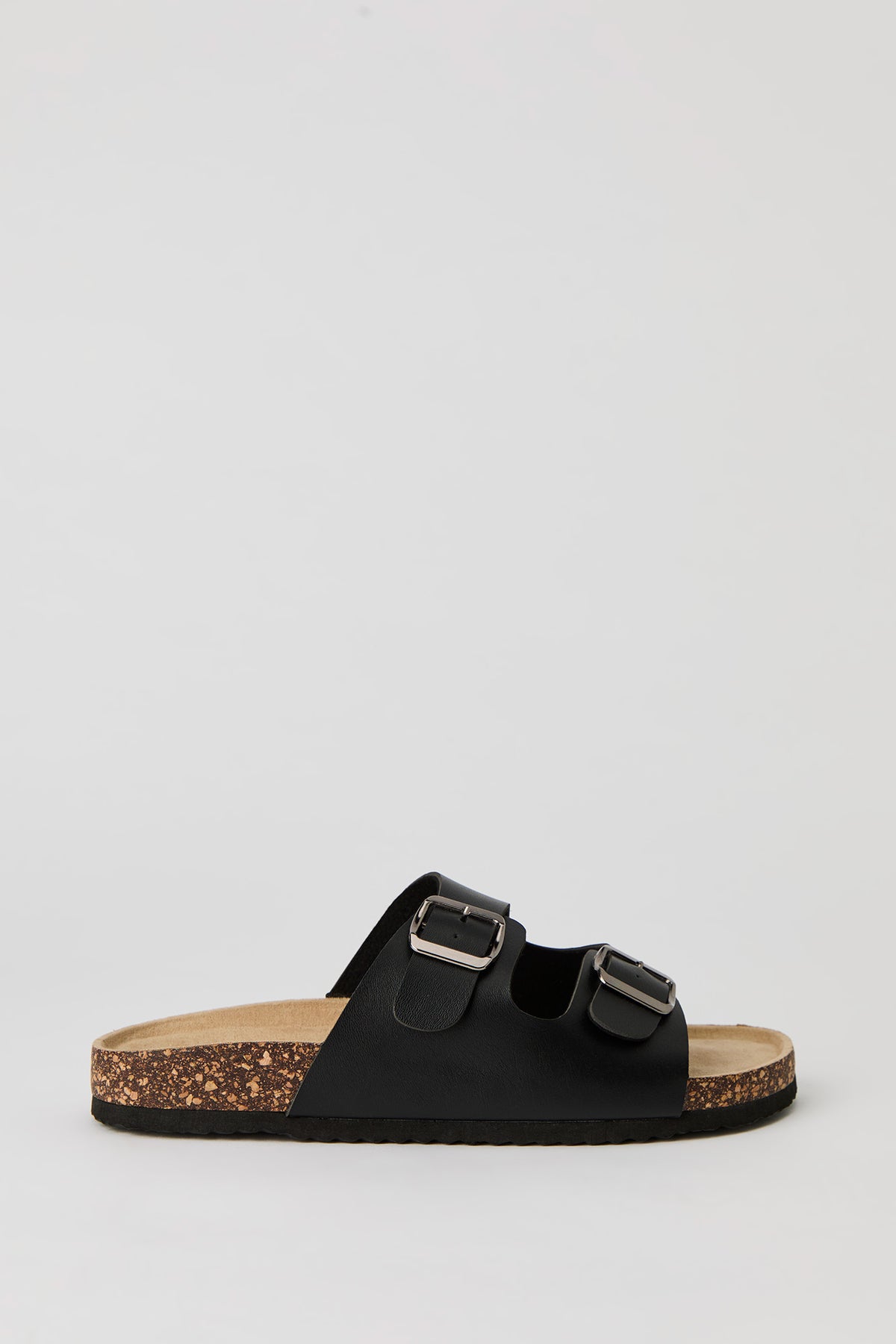 Sandales avec semelles en liège et double boucle