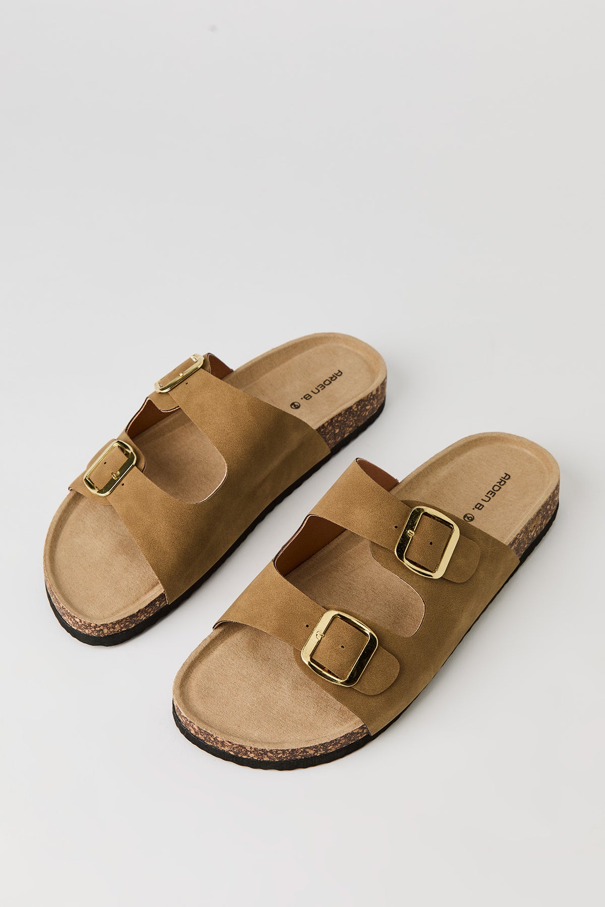 Alt View 2. Double Buckle Cork Sandal - Natural