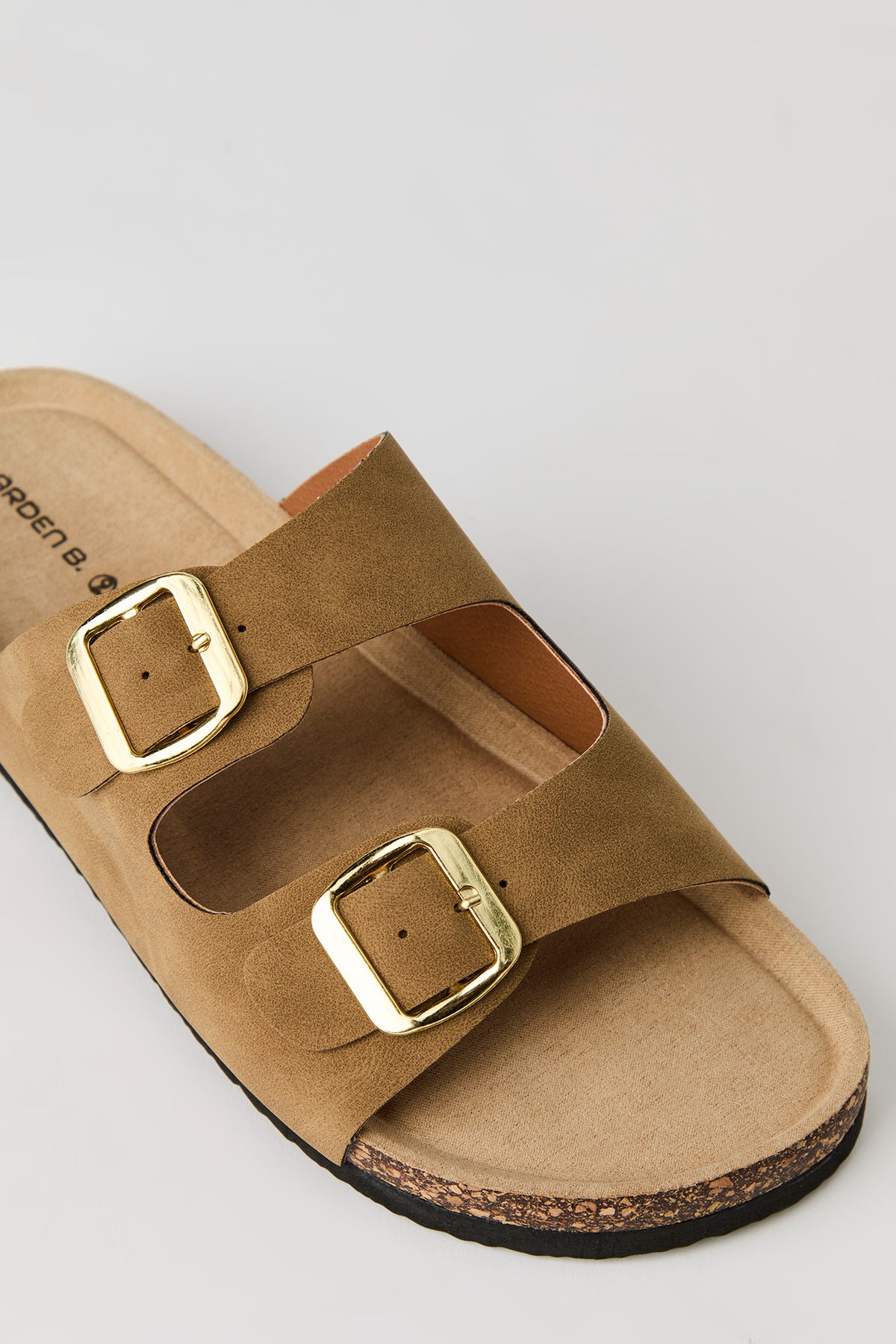 Alt View 3. Double Buckle Cork Sandal - Natural