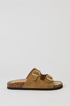 Double Buckle Cork Sandal