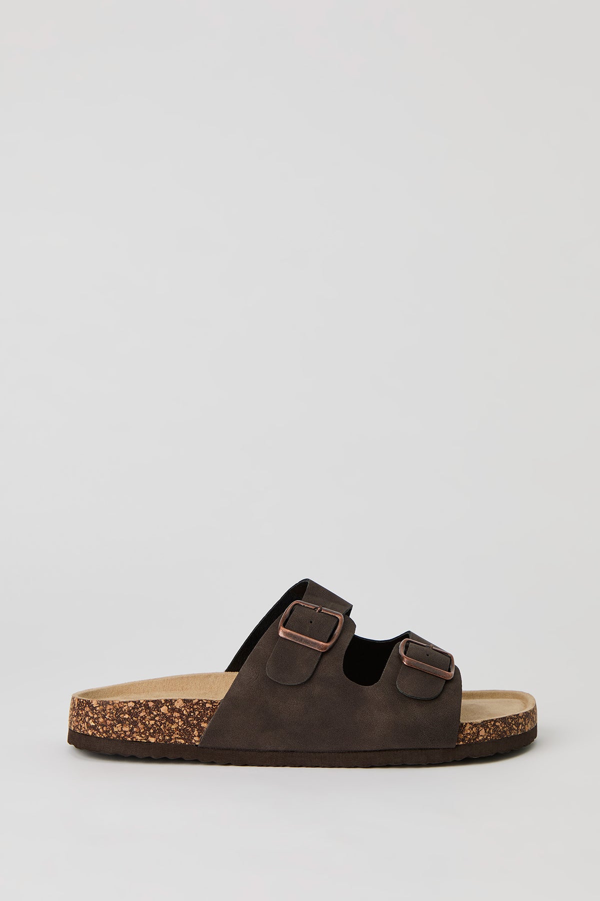 Sandales avec semelles en liège et double boucle