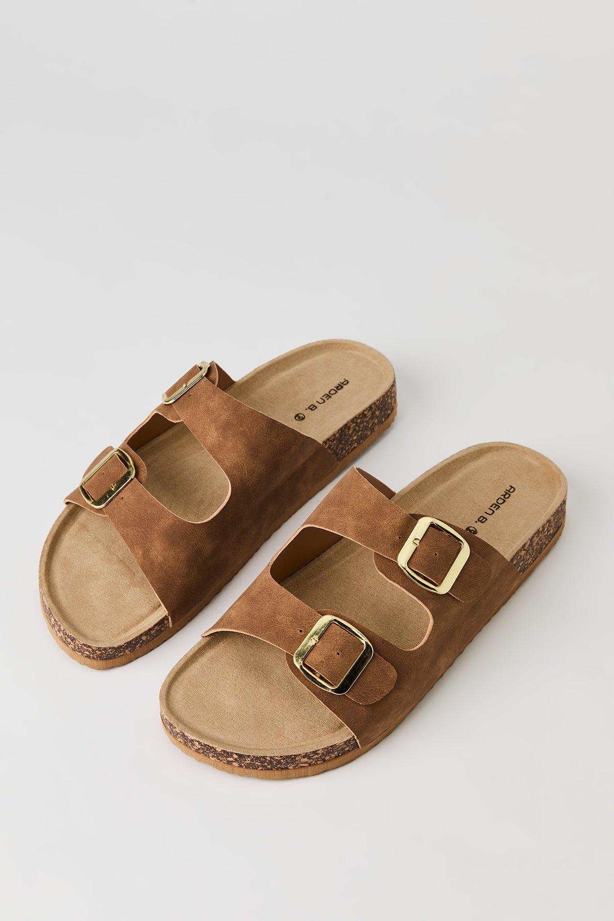 Vue alternative 2. Sandales avec semelles en liège et double boucle