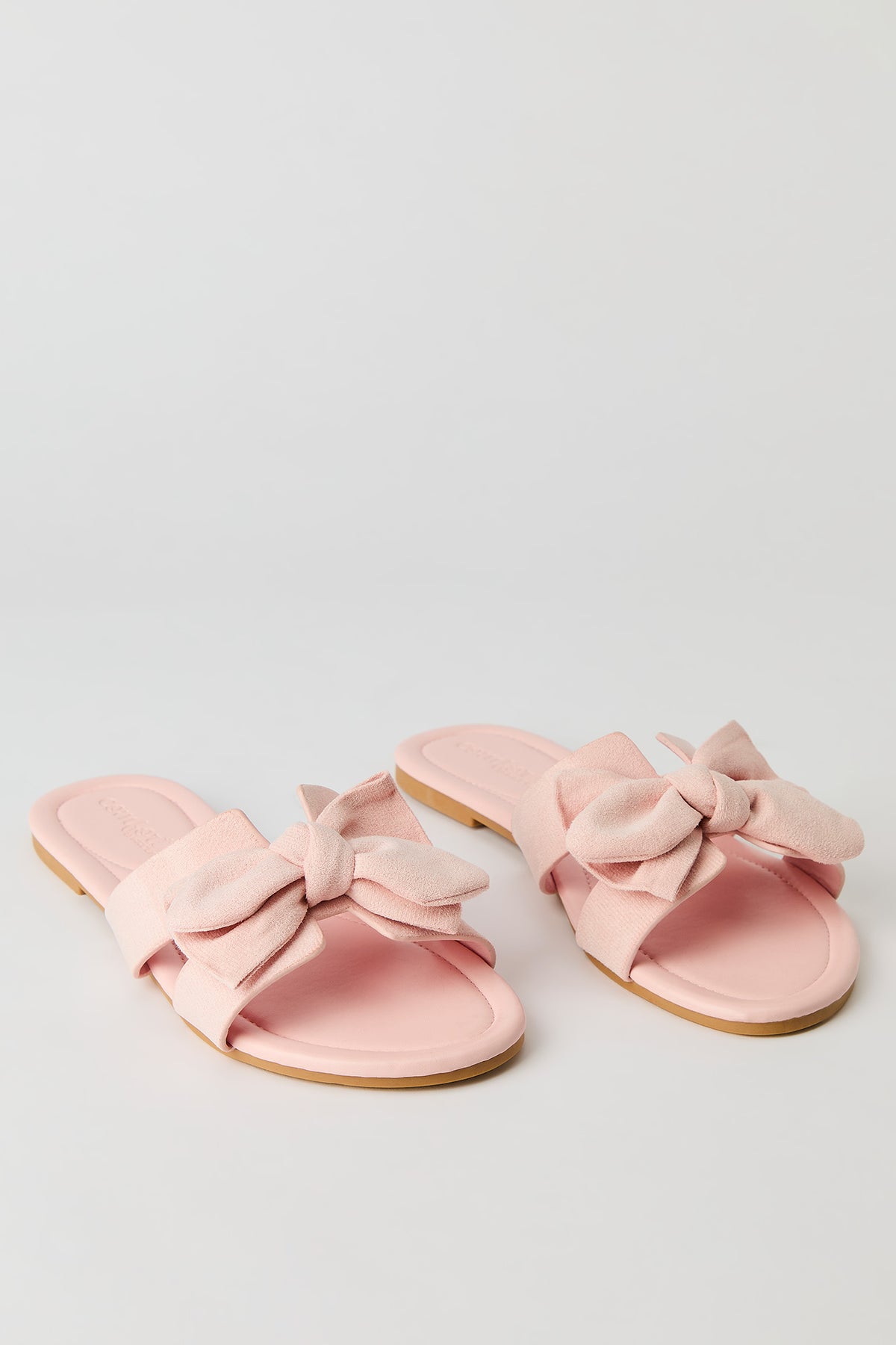 Alt View 2. Knit Bow Band Sandal - Light Pink