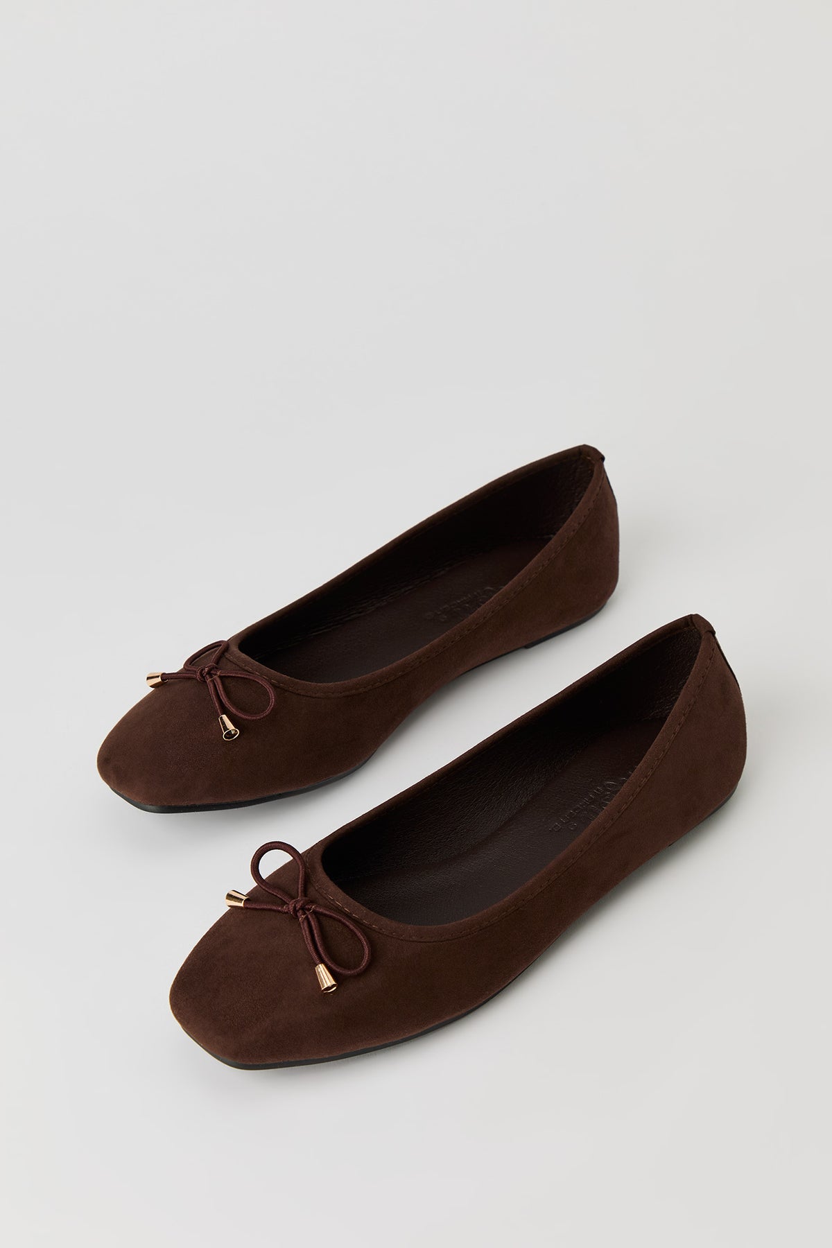 Alt View 2. Bow Ballet Flat - Brown
