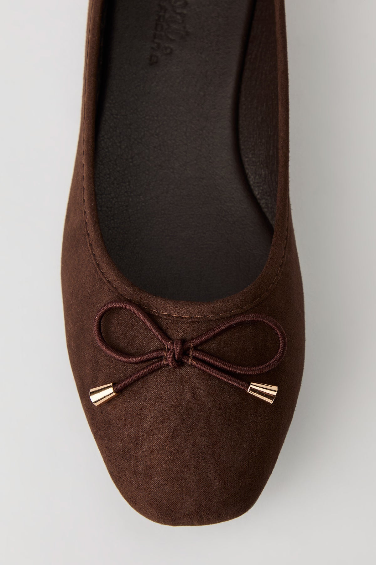 Alt View 3. Bow Ballet Flat - Brown