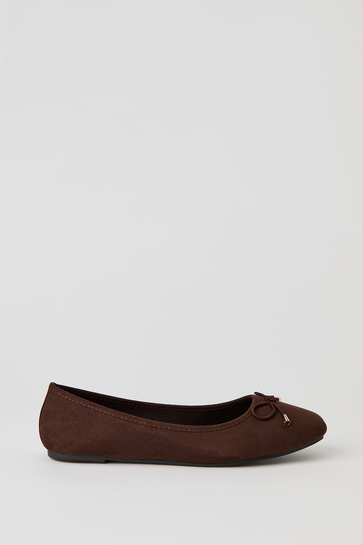 Bow Ballet Flat - Brown