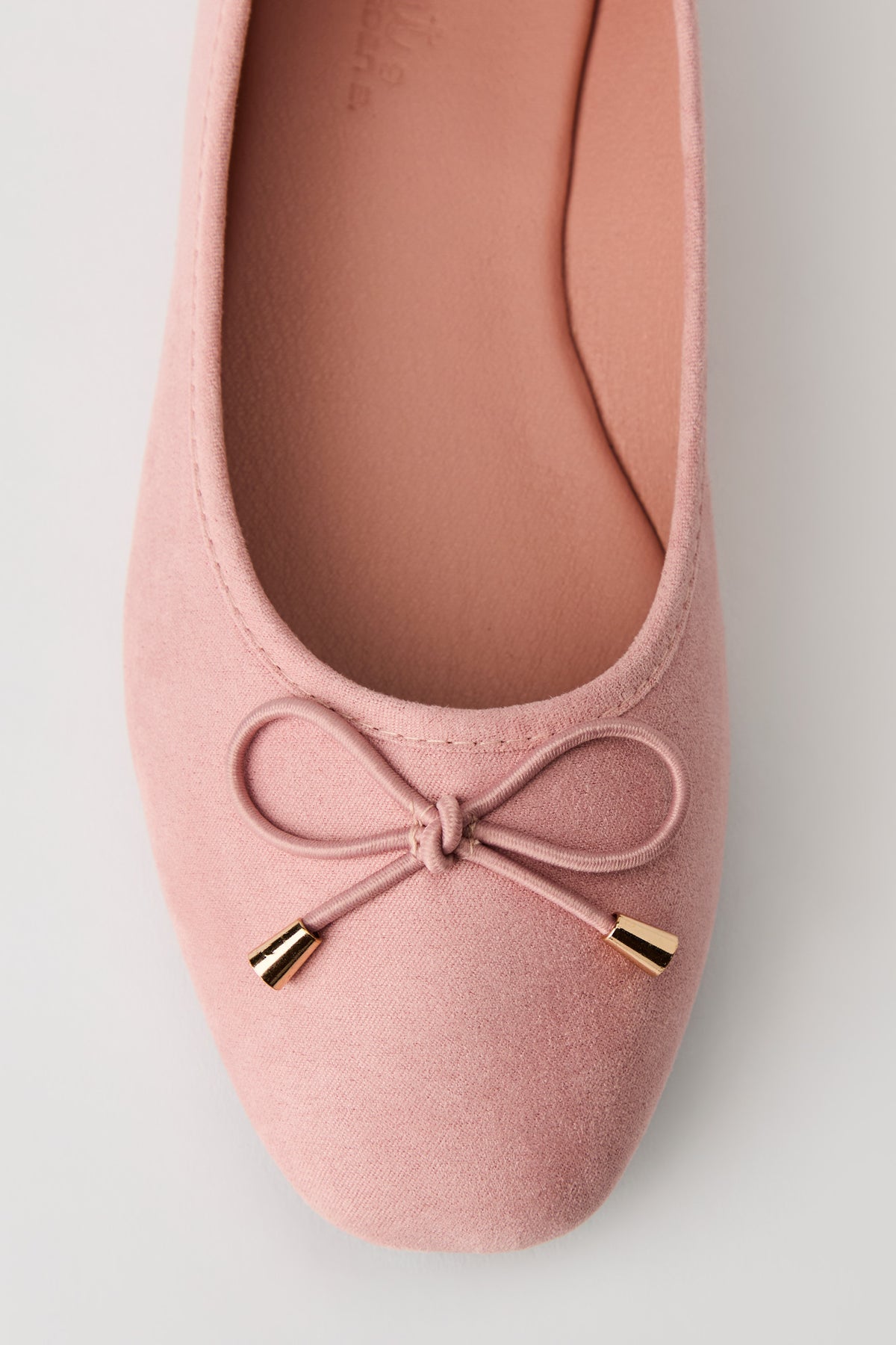 Alt View 3. Bow Ballet Flat - Light Pink