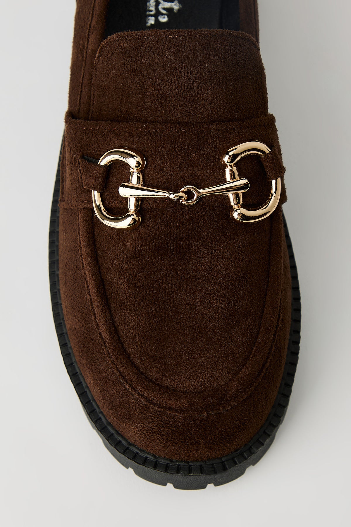 Alt View 3. Gold Buckle Loafer - Brown
