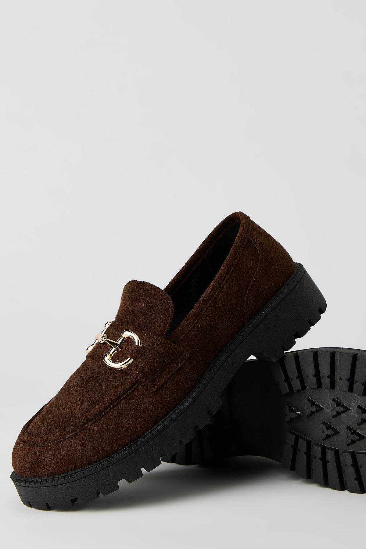 Alt View 4. Gold Buckle Loafer - Brown