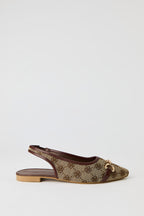Souliers plats avec bridons à motif