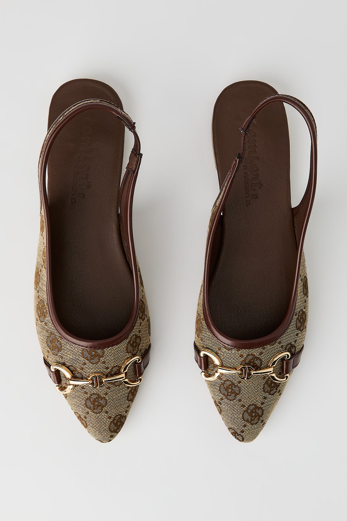 Vue alternative 2. Souliers plats avec bridons à motif