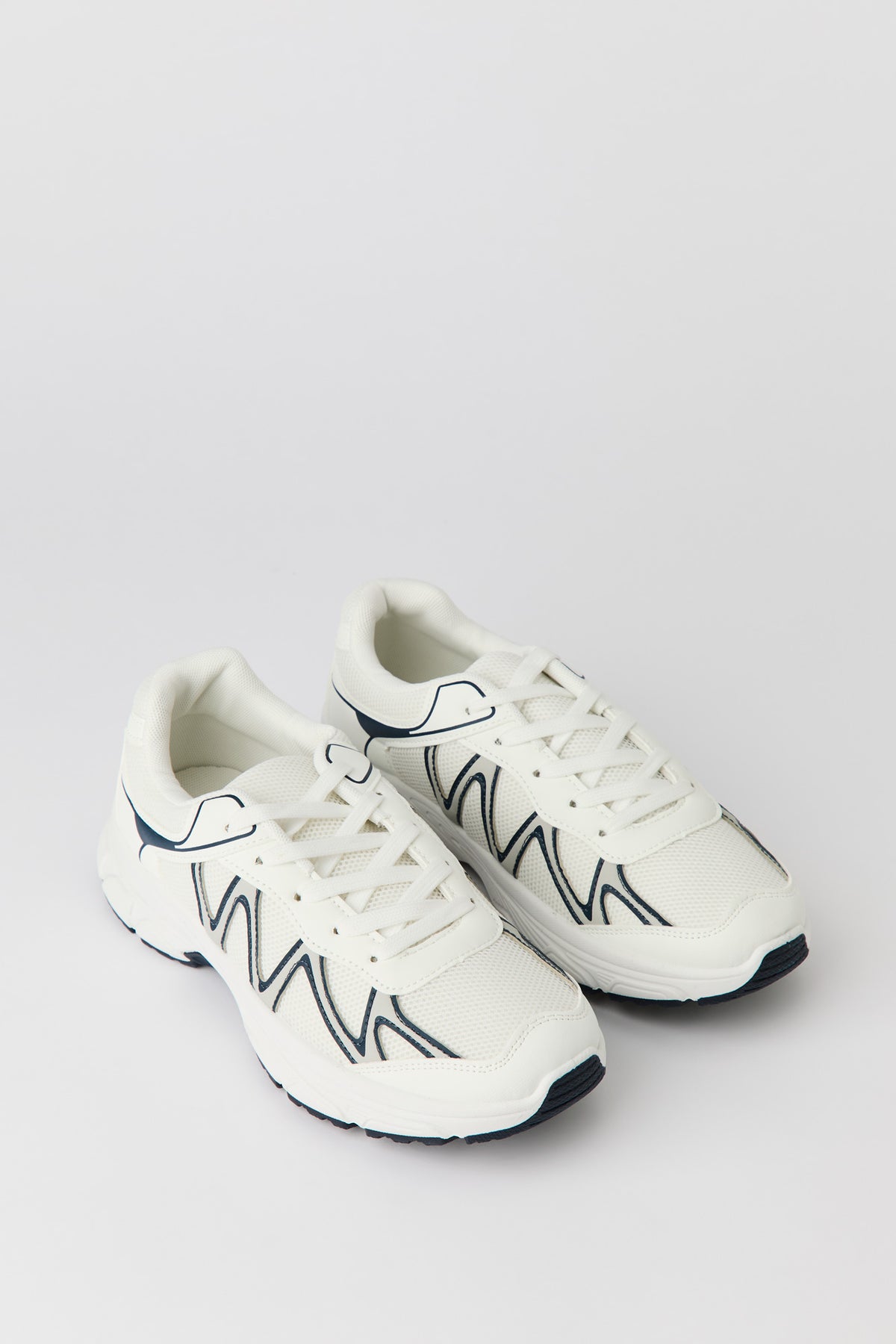 Alt View 2. Mesh Sneaker - White