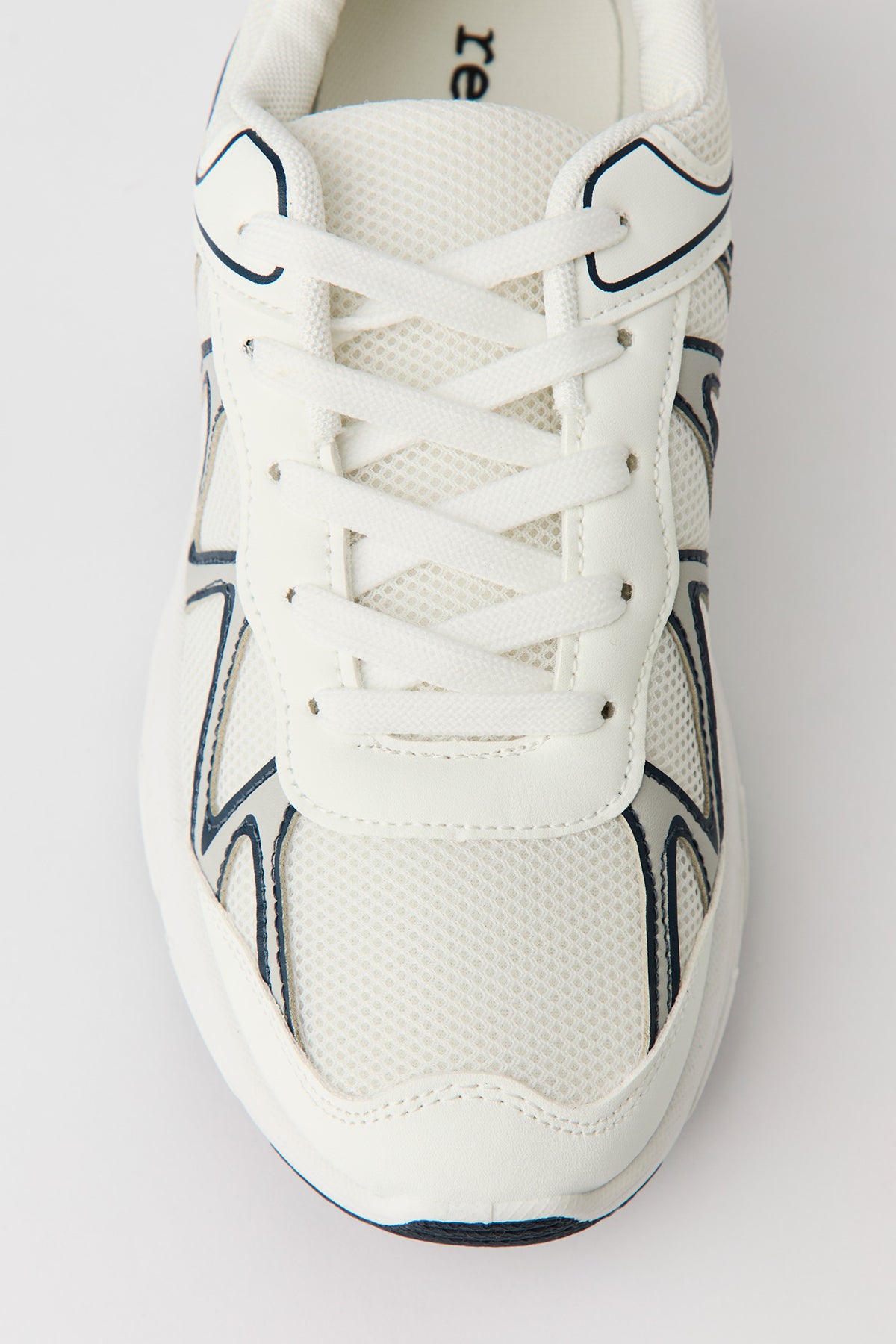 Alt View 4. Mesh Sneaker - White