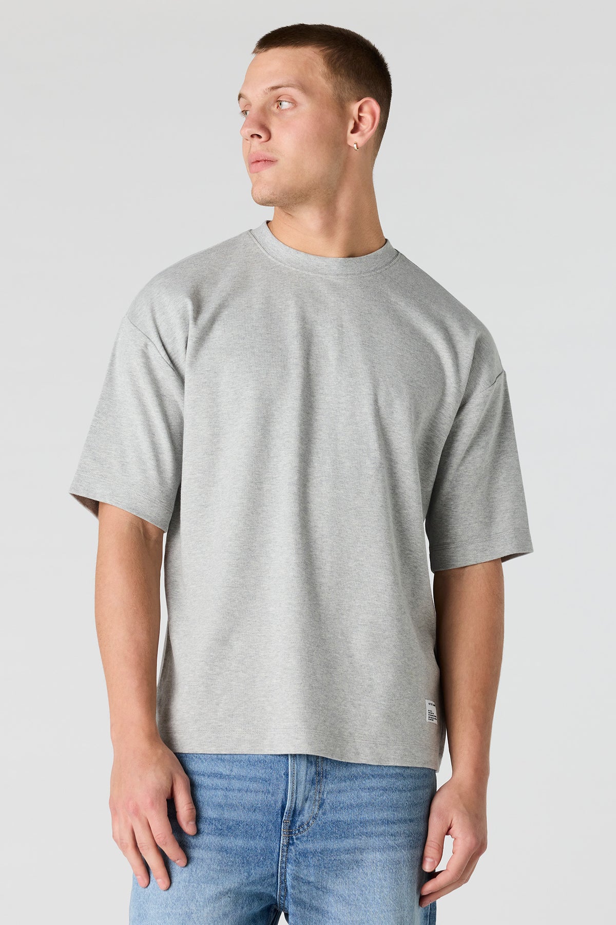 Oversized T-Shirt - Heather Grey