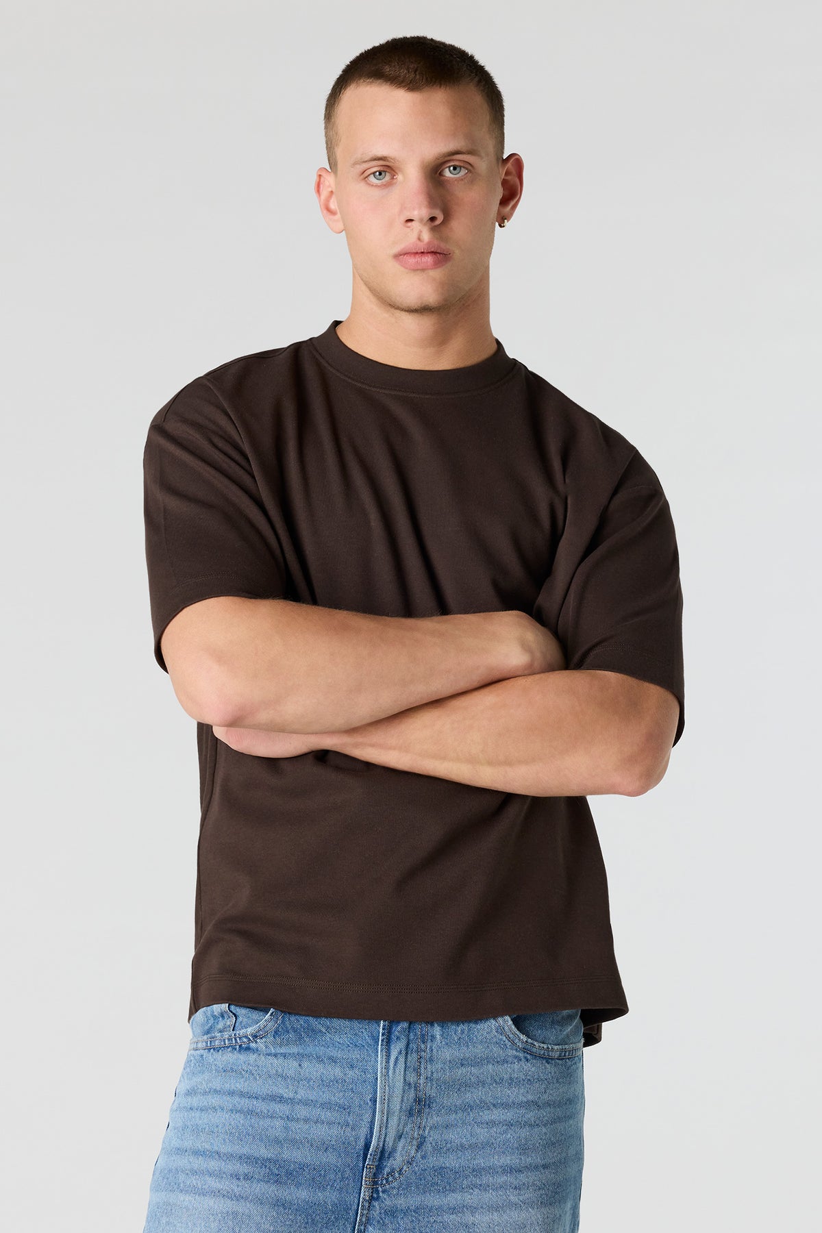 Oversized T-Shirt - Dark Brown
