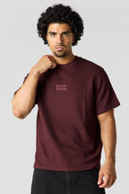 T-shirt avec empiècement texturé