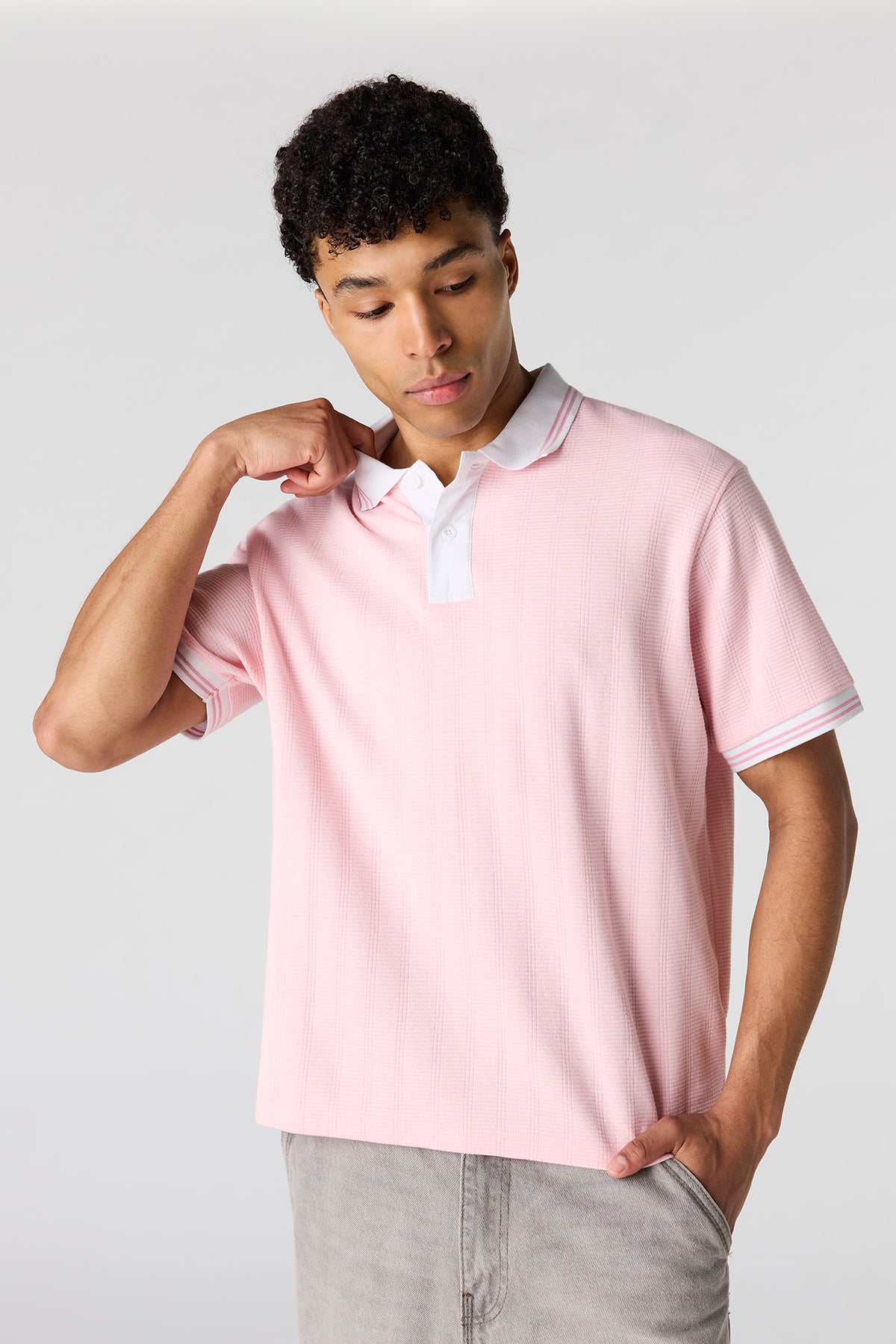 Polo texturé
