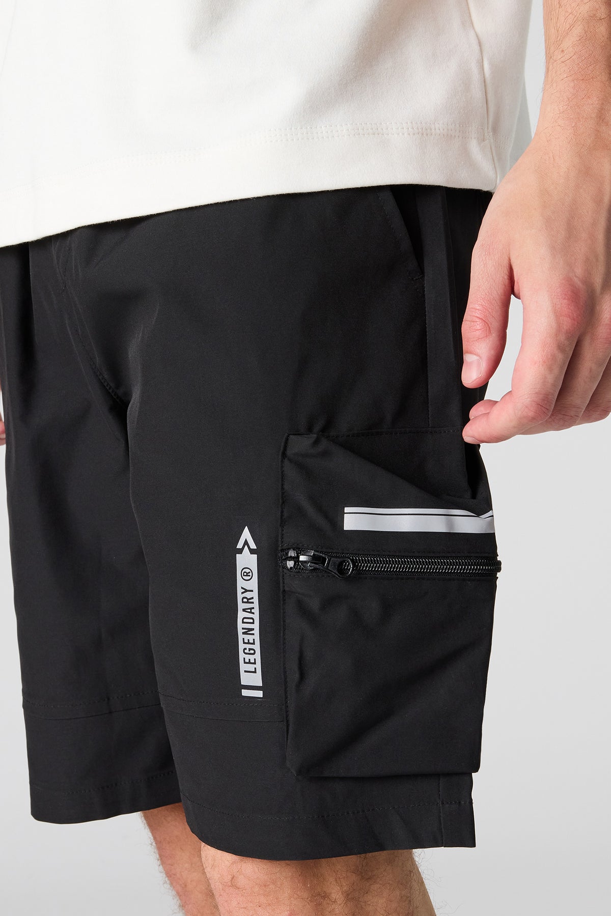 Alt View 3. Cargo Pocket Short - Black