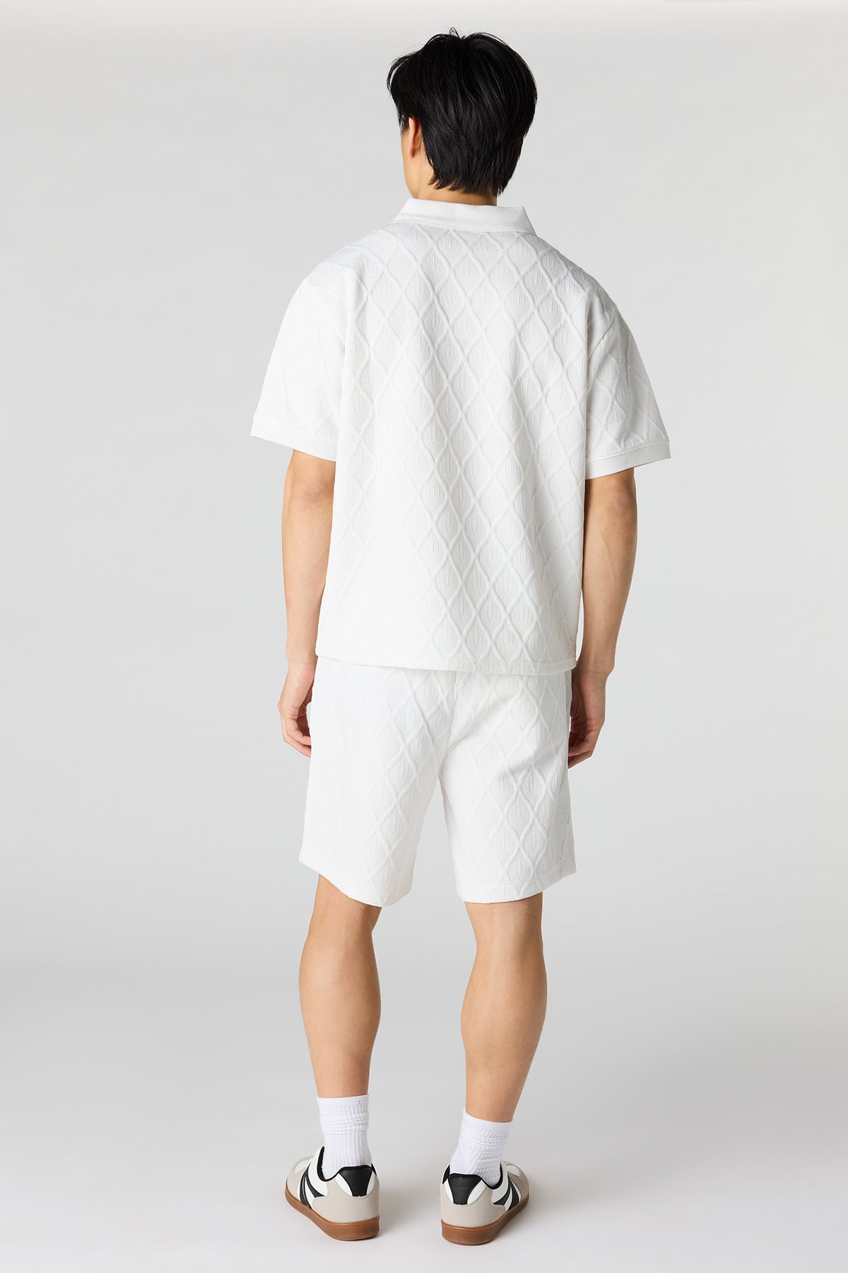 Alt View 3. Textured Short - White