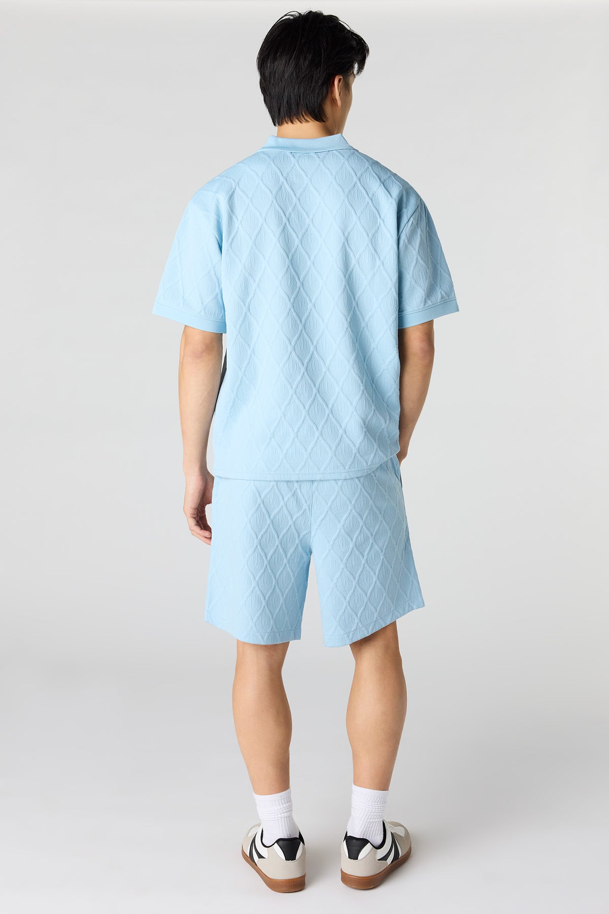 Alt View 3. Textured Short - Blue