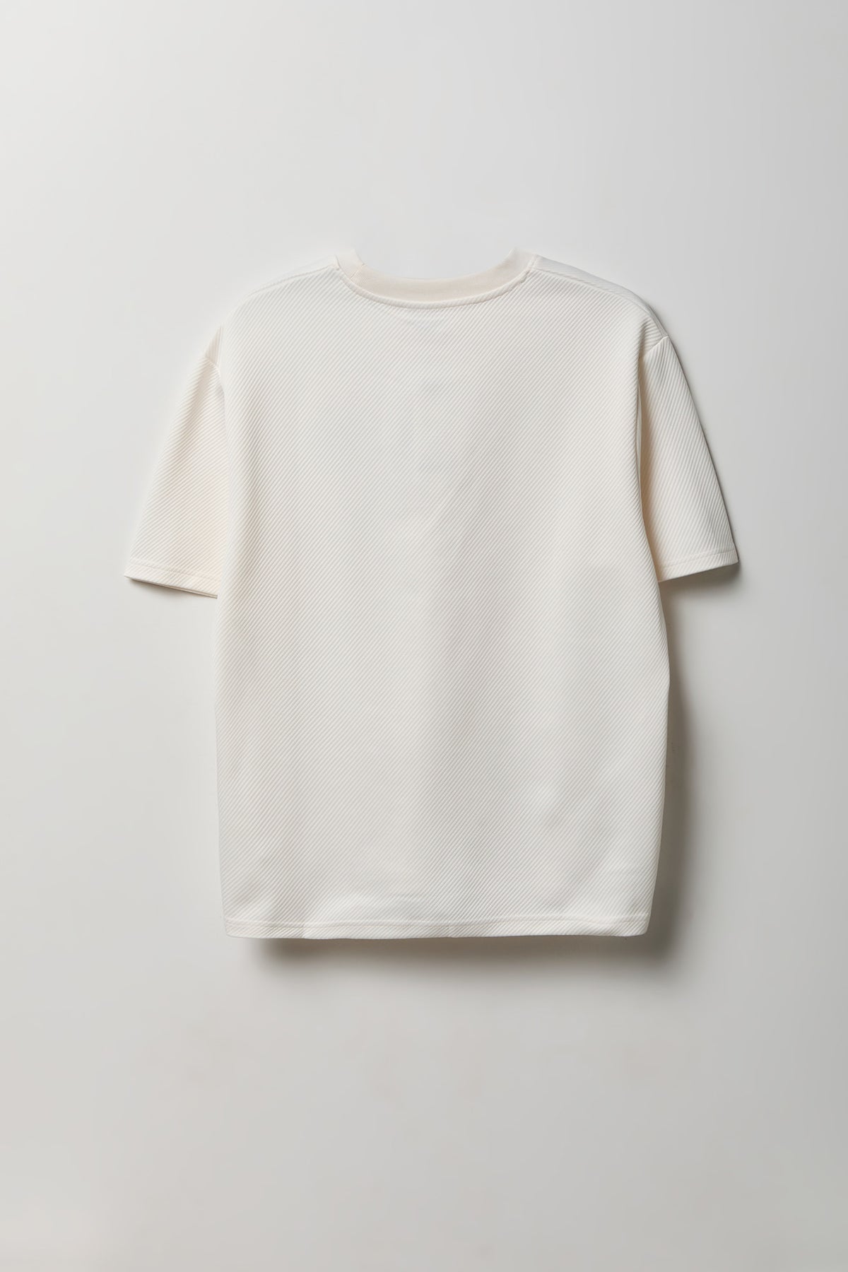 Alt View 2. Textured Embroidered T-Shirt - White