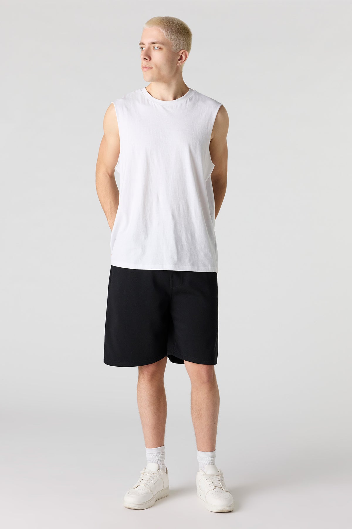 Vue alternative 2. Short en molleton uni