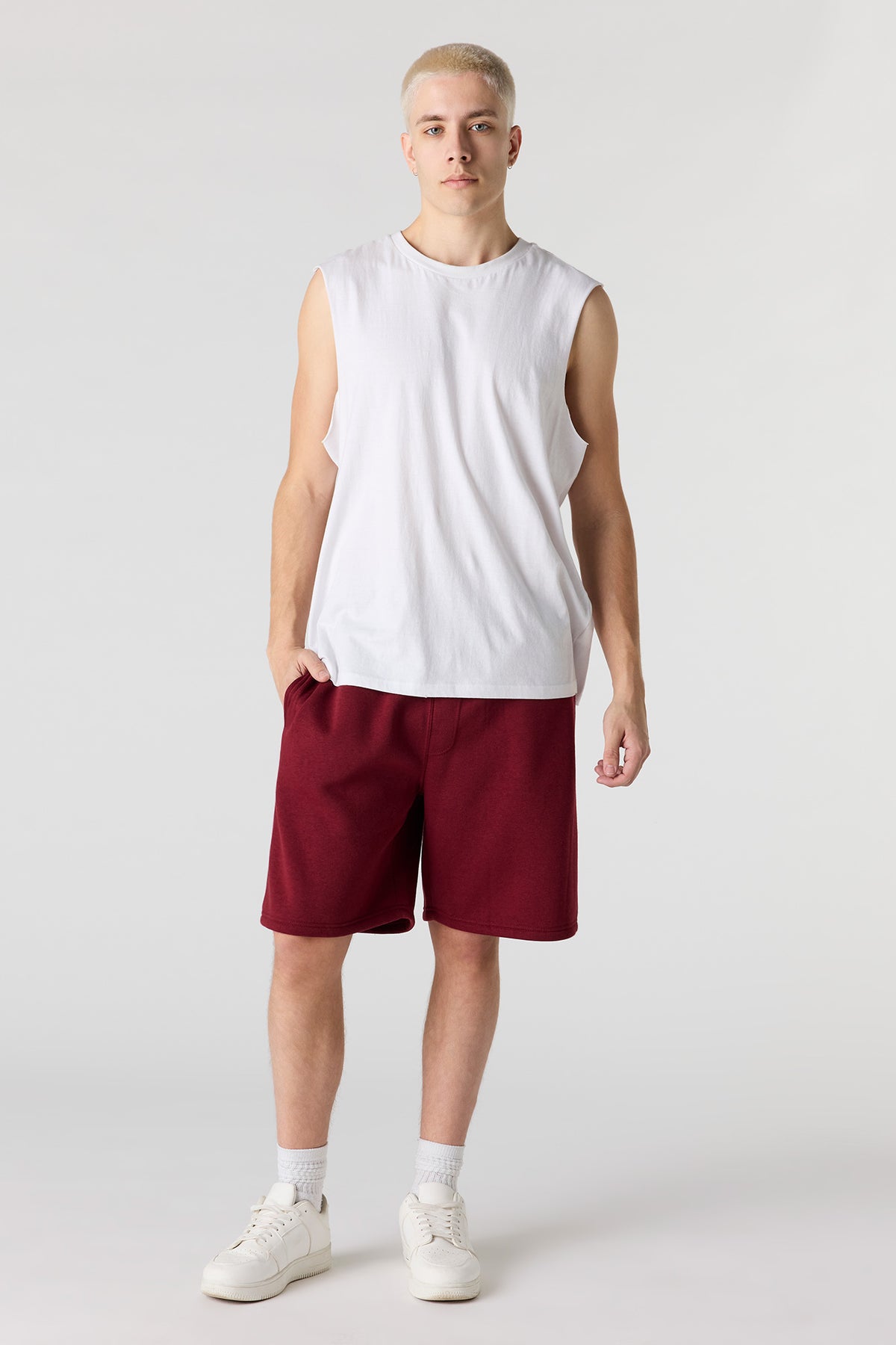 Vue alternative 2. Short en molleton uni