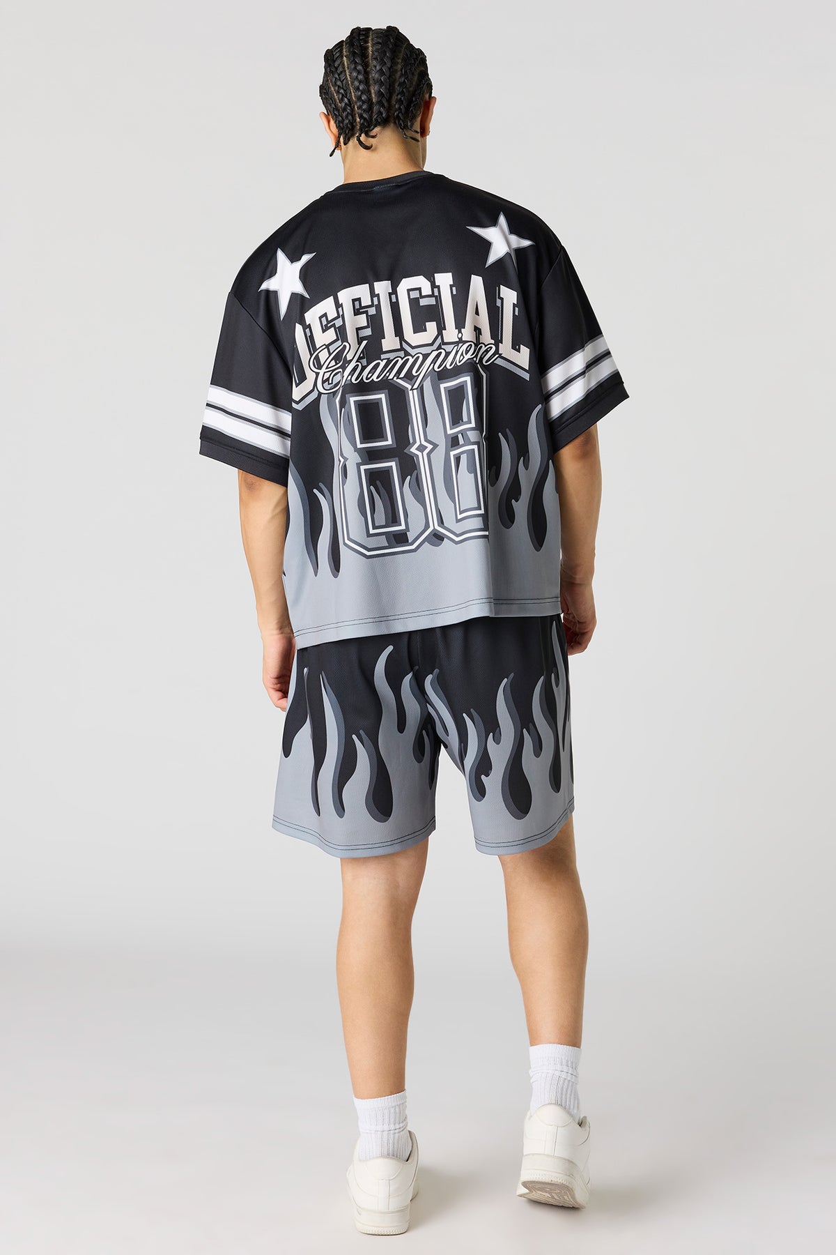 Alt View 3. Mesh Champion Graphic Short - Black