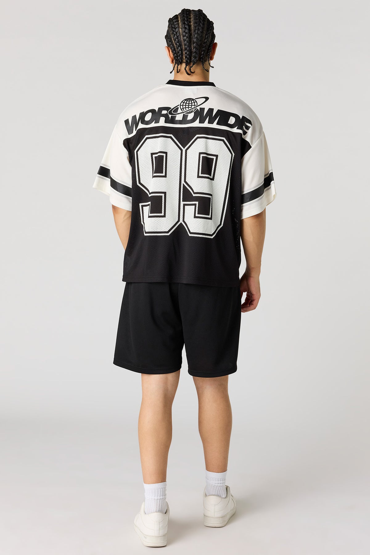 Alt View 3. Mesh Graphic Short - Black