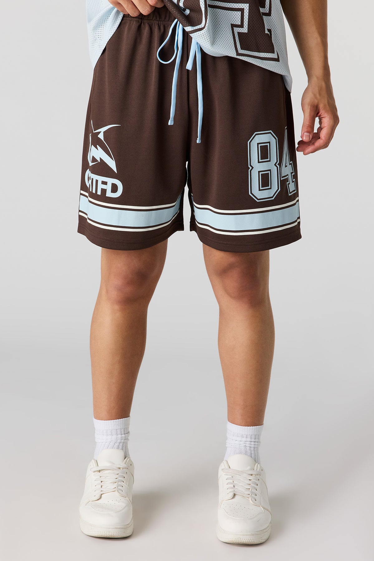 Mesh Graphic Short - Dark Brown
