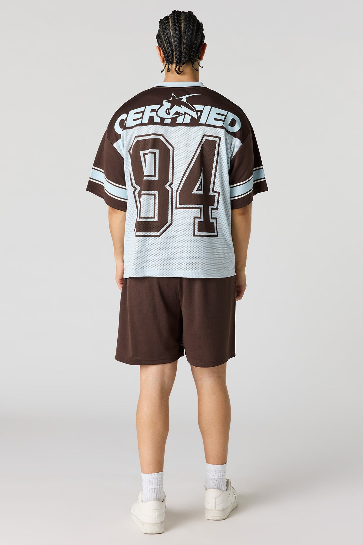 Alt View 3. Mesh Graphic Short - Dark Brown