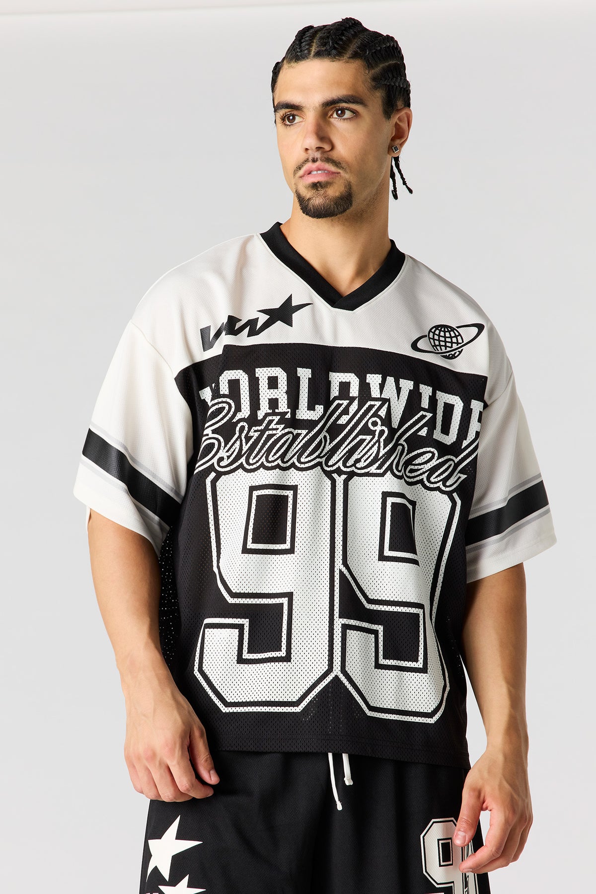 Mesh Graphic Jersey - Black
