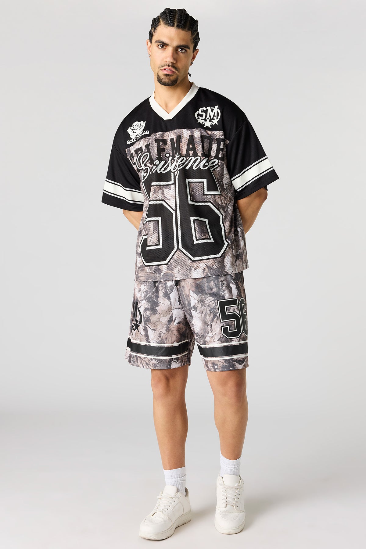 Alt View 3. Mesh Graphic Jersey - Camouflage