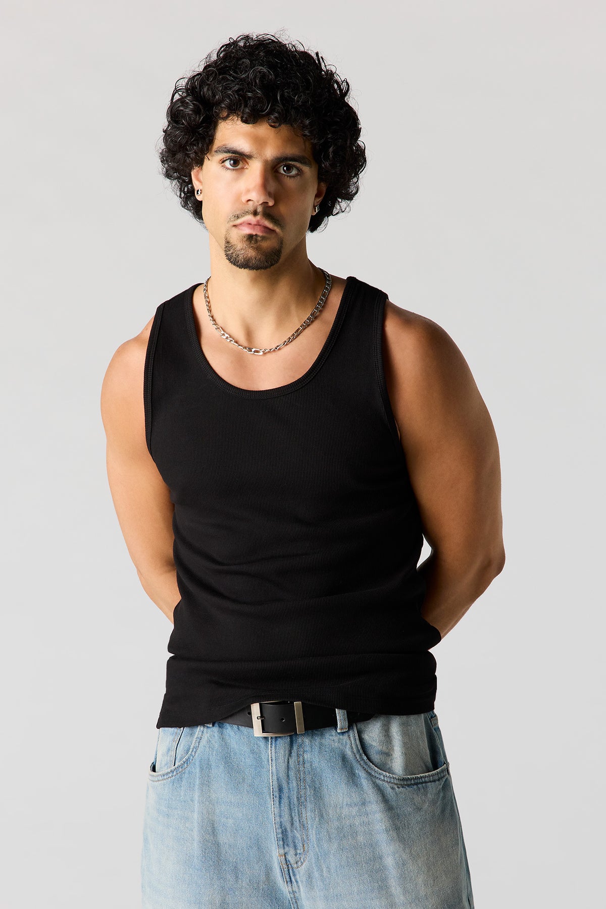 Ribbed Undershirt - Black