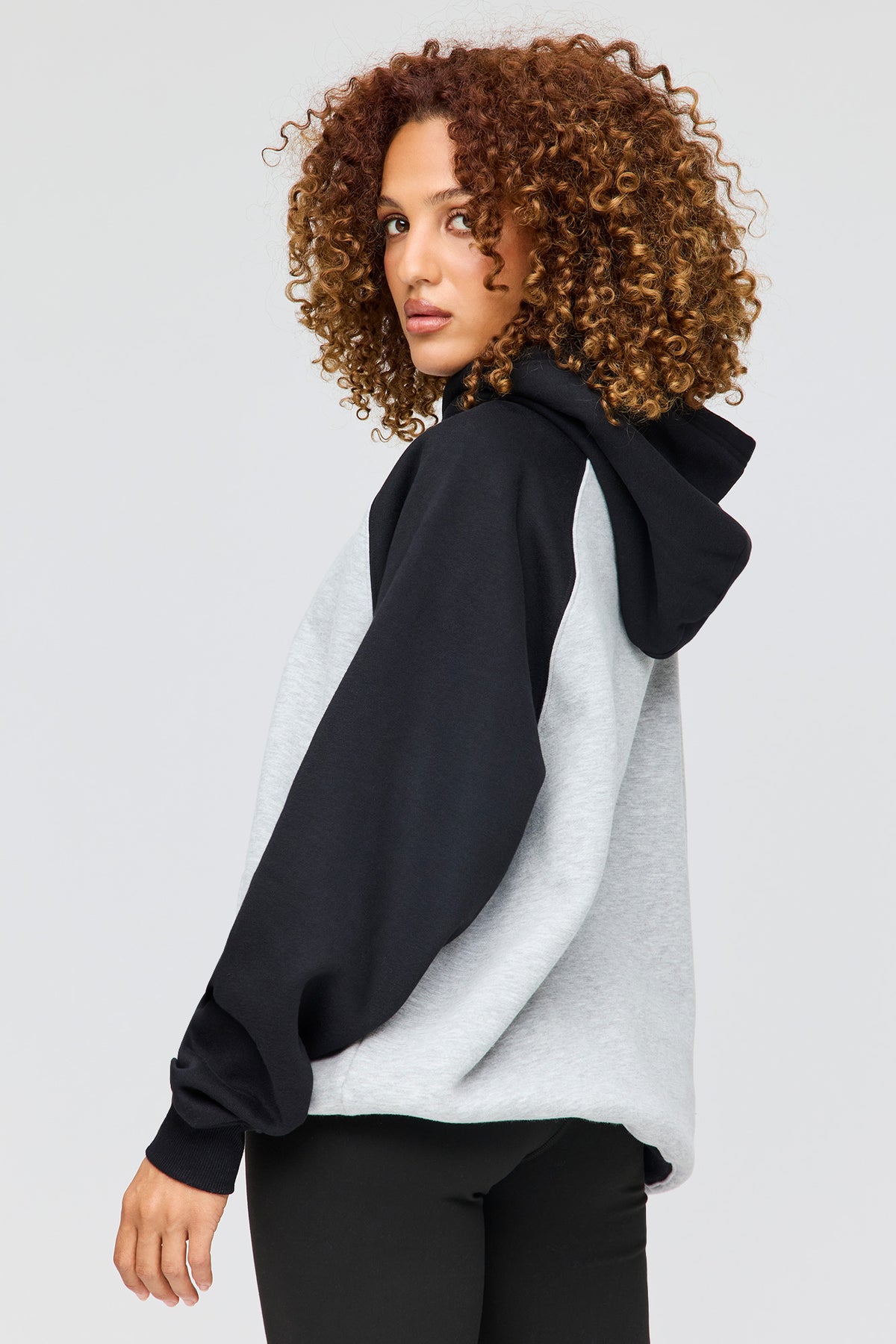 Alt View 2. Premium Fleece Grande Hoodie - Black