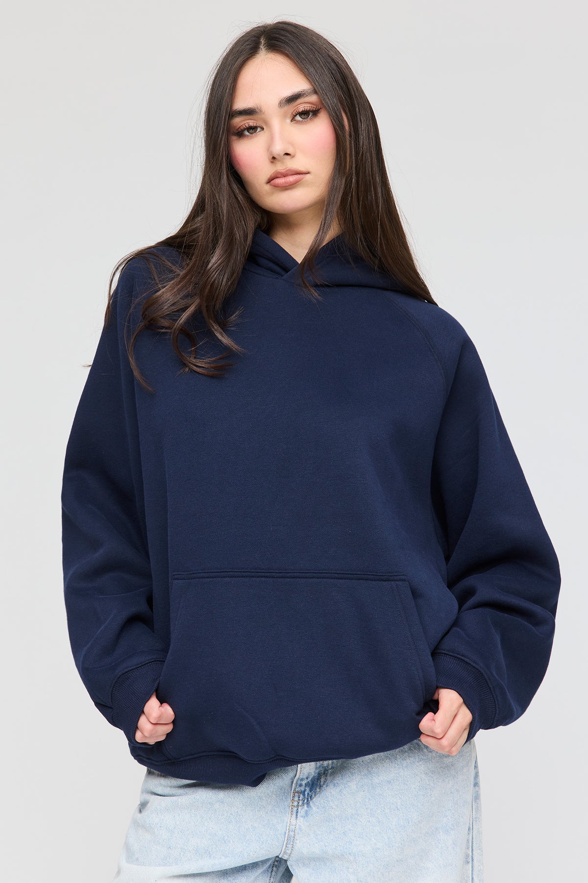 Premium Fleece Grande Hoodie - Navy